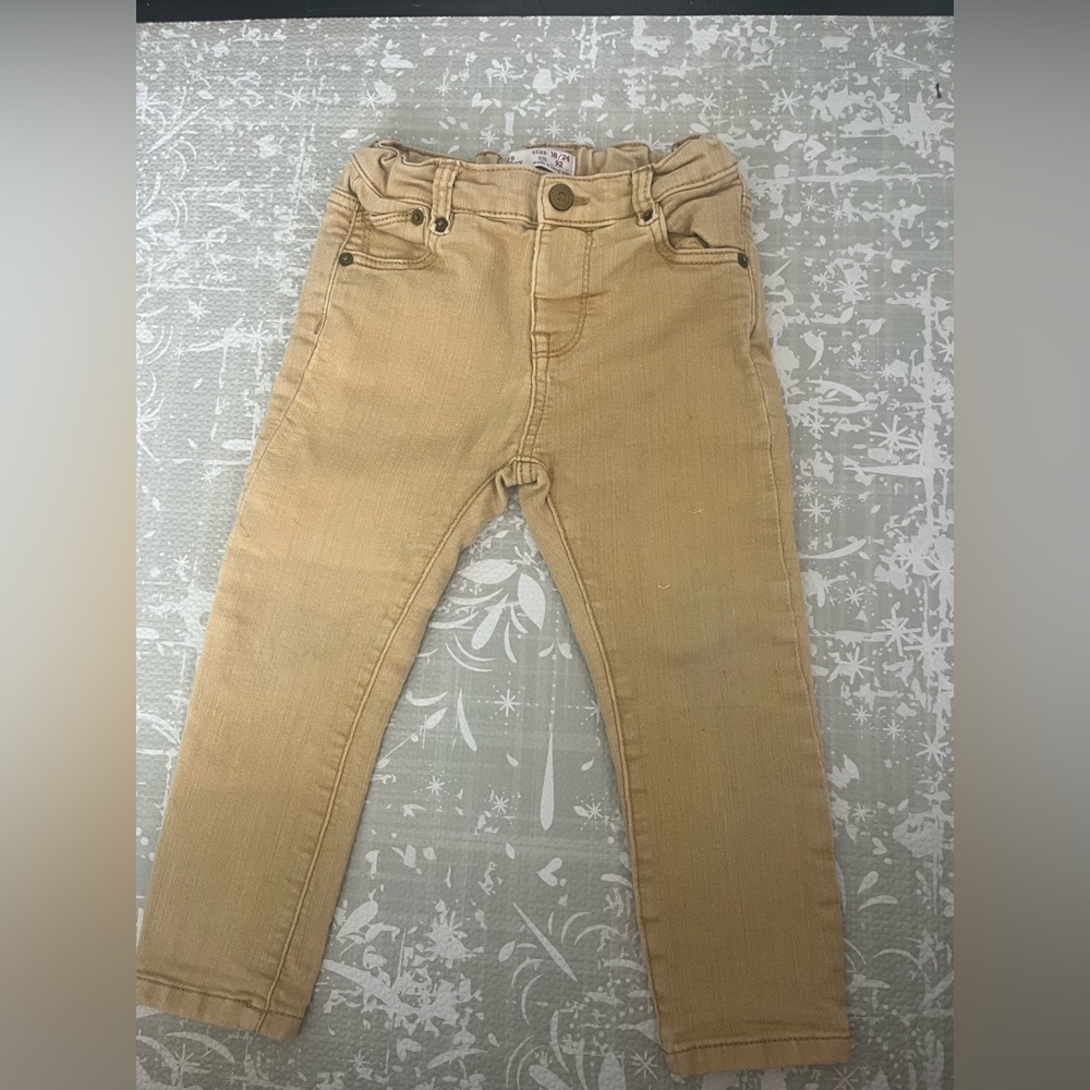 Zara Kids Beige Stretch Jeans
